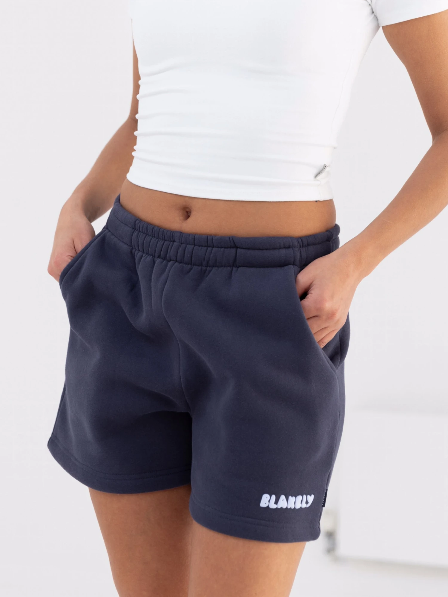 Cloud Print Jogger Shorts - True Navy 3 Cloud Print Jogger Shorts - True Navy - Image 3