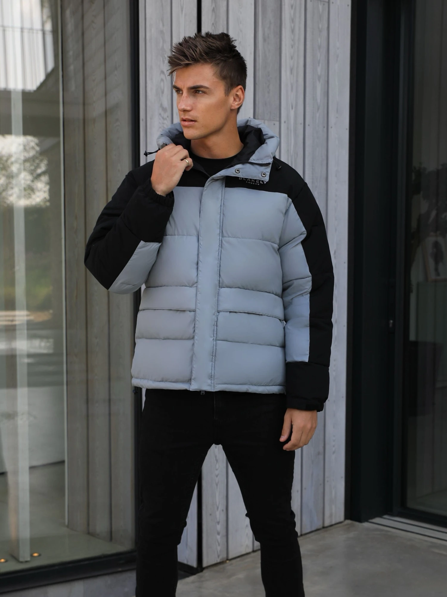 Tampa Puffer Coat - Grey 4 Tampa Puffer Coat - Grey - Image 4