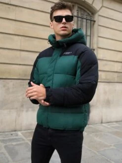 Tampa Puffer Coat - Forest Green