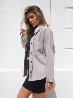 Francesca Shacket - Light Brown 9 Francesca Shacket - Light Brown -Blakely Clothing Store 2587LightBrown 04D