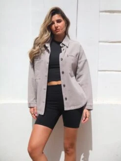 Francesca Shacket - Light Brown 10 Francesca Shacket - Light Brown -Blakely Clothing Store 2587LightBrown 05D