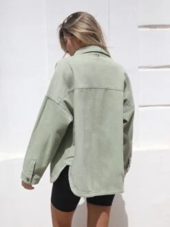 Francesca Shacket - Sage Green -Blakely Clothing Store 2587Sage 04D