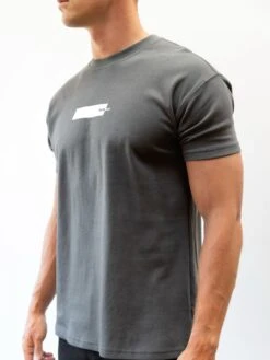 Kobe Italic Relaxed T-Shirt - Charcoal -Blakely Clothing Store 2619BICHARCOAL05D