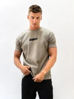 Kobe Italic Relaxed T-Shirt - Washed Khaki -Blakely Clothing Store 2619BIKHAKI05D