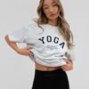 Yoga Oversized T-Shirt - Marl White -Blakely Clothing Store 2619Y MWHID 2