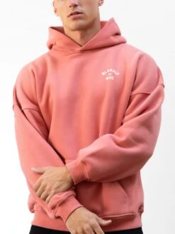 NYC Relaxed Hoodie - Coral -Blakely Clothing Store 2620TCORAL03D