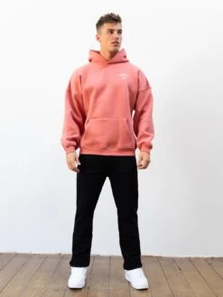 NYC Relaxed Hoodie - Coral -Blakely Clothing Store 2620TCORAL04D