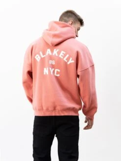 NYC Relaxed Hoodie - Coral -Blakely Clothing Store 2620TCORAL05D