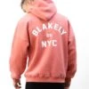 NYC Relaxed Hoodie - Coral