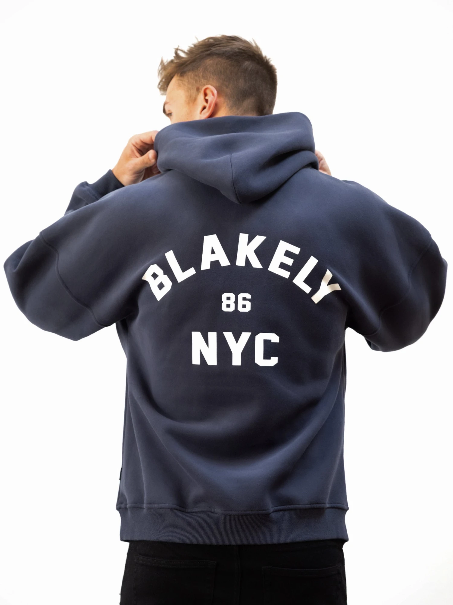 NYC Relaxed Hoodie - True Navy 5 NYC Relaxed Hoodie - True Navy - Image 5