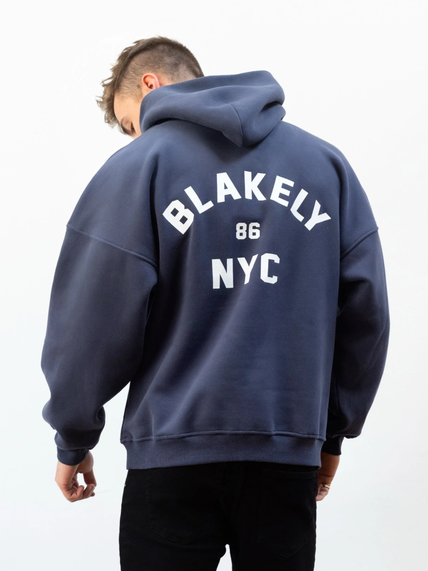 NYC Relaxed Hoodie - True Navy 1 NYC Relaxed Hoodie - True Navy