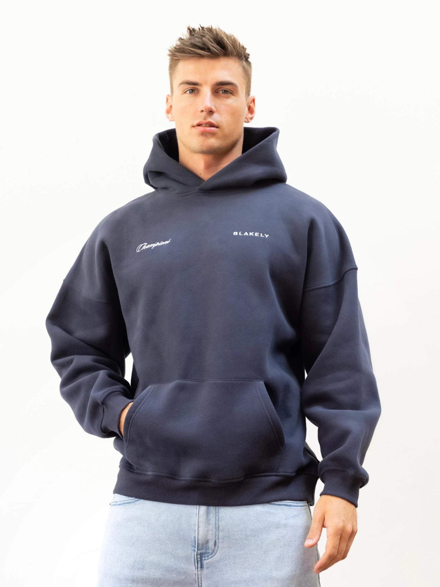Champions Legacy Relaxed Hoodie - True Navy 2 Champions Legacy Relaxed Hoodie - True Navy - Image 2