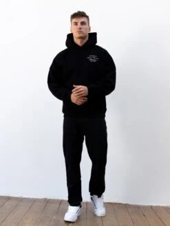 Legacy Relaxed Hoodie - Black -Blakely Clothing Store 2623MBLACK04D