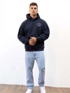 Legacy Relaxed Hoodie - True Navy 8 Legacy Relaxed Hoodie - True Navy -Blakely Clothing Store 2623MNAVY04D