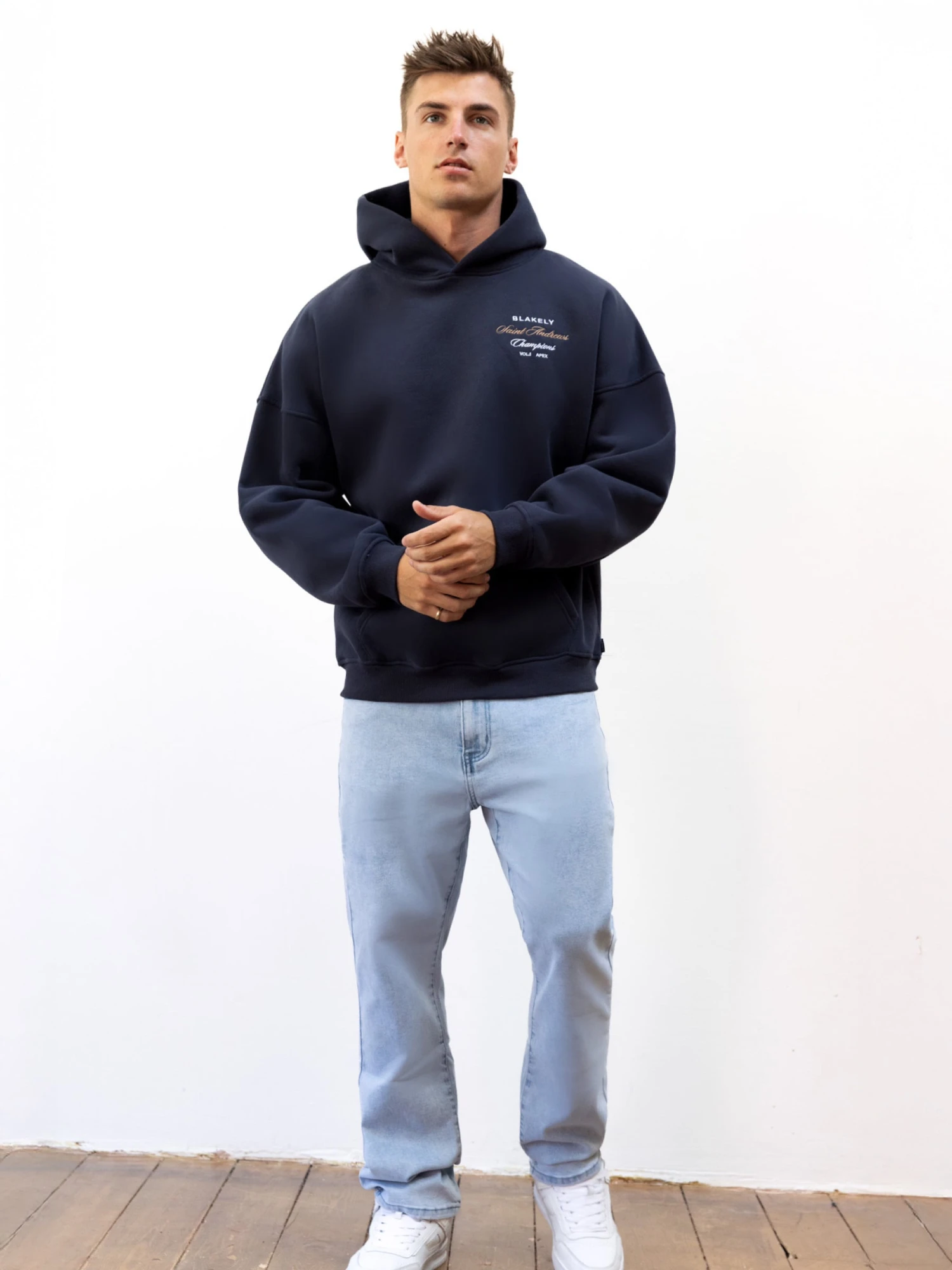 Legacy Relaxed Hoodie - True Navy 3 Legacy Relaxed Hoodie - True Navy - Image 3