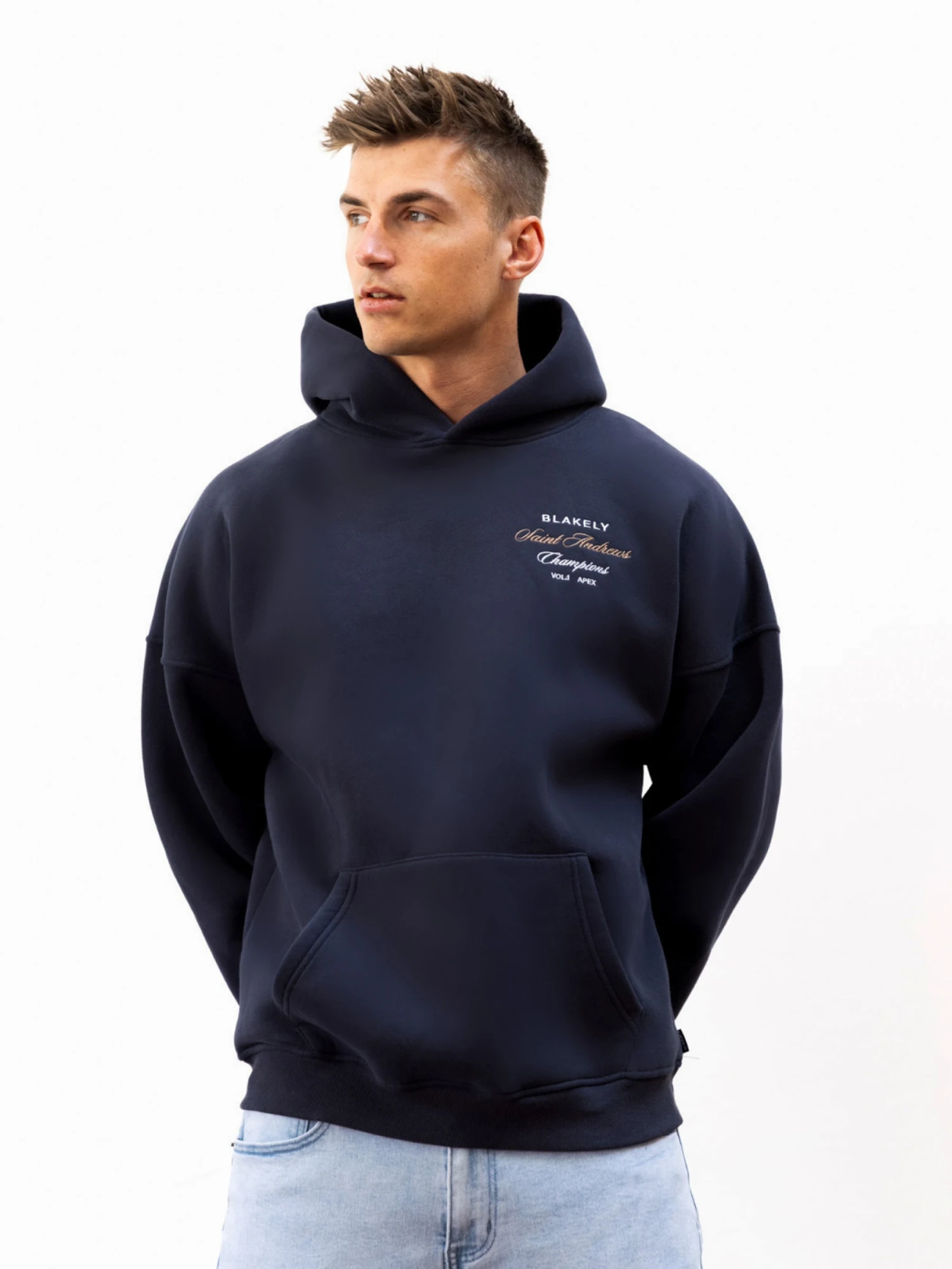 Legacy Relaxed Hoodie - True Navy 6 Legacy Relaxed Hoodie - True Navy - Image 6