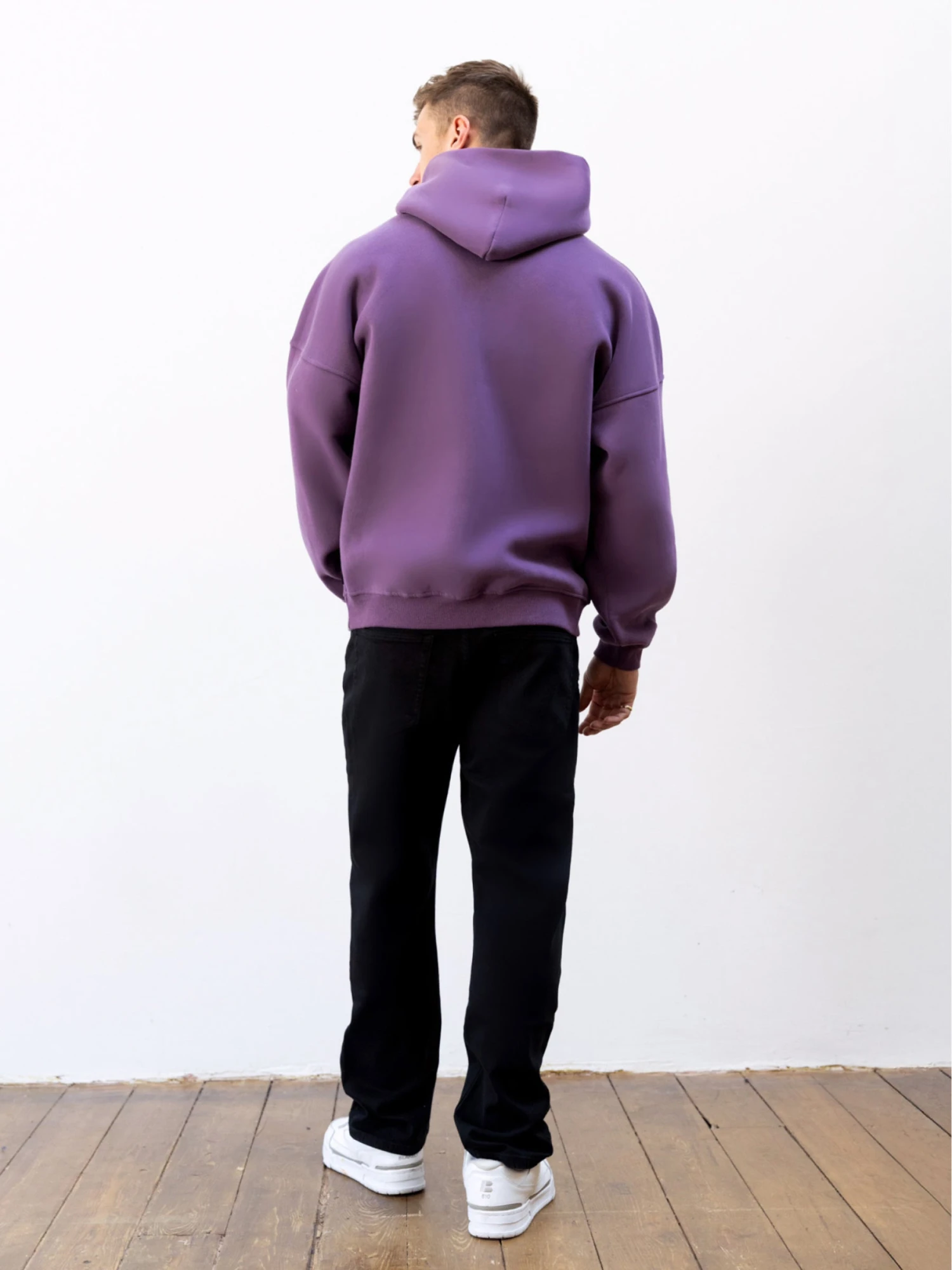 Legacy Relaxed Hoodie - Mid Purple 4 Legacy Relaxed Hoodie - Mid Purple - Image 4
