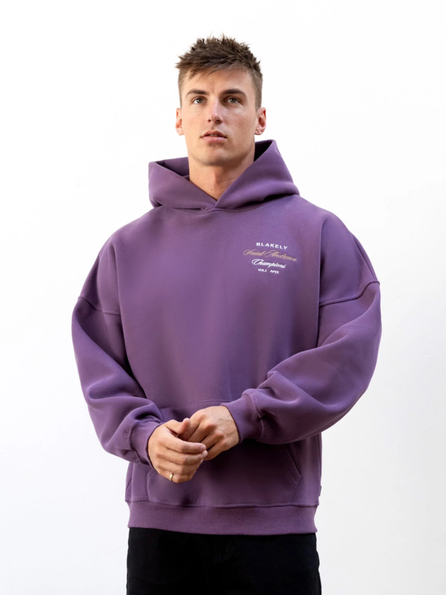 Legacy Relaxed Hoodie - Mid Purple 5 Legacy Relaxed Hoodie - Mid Purple - Image 5