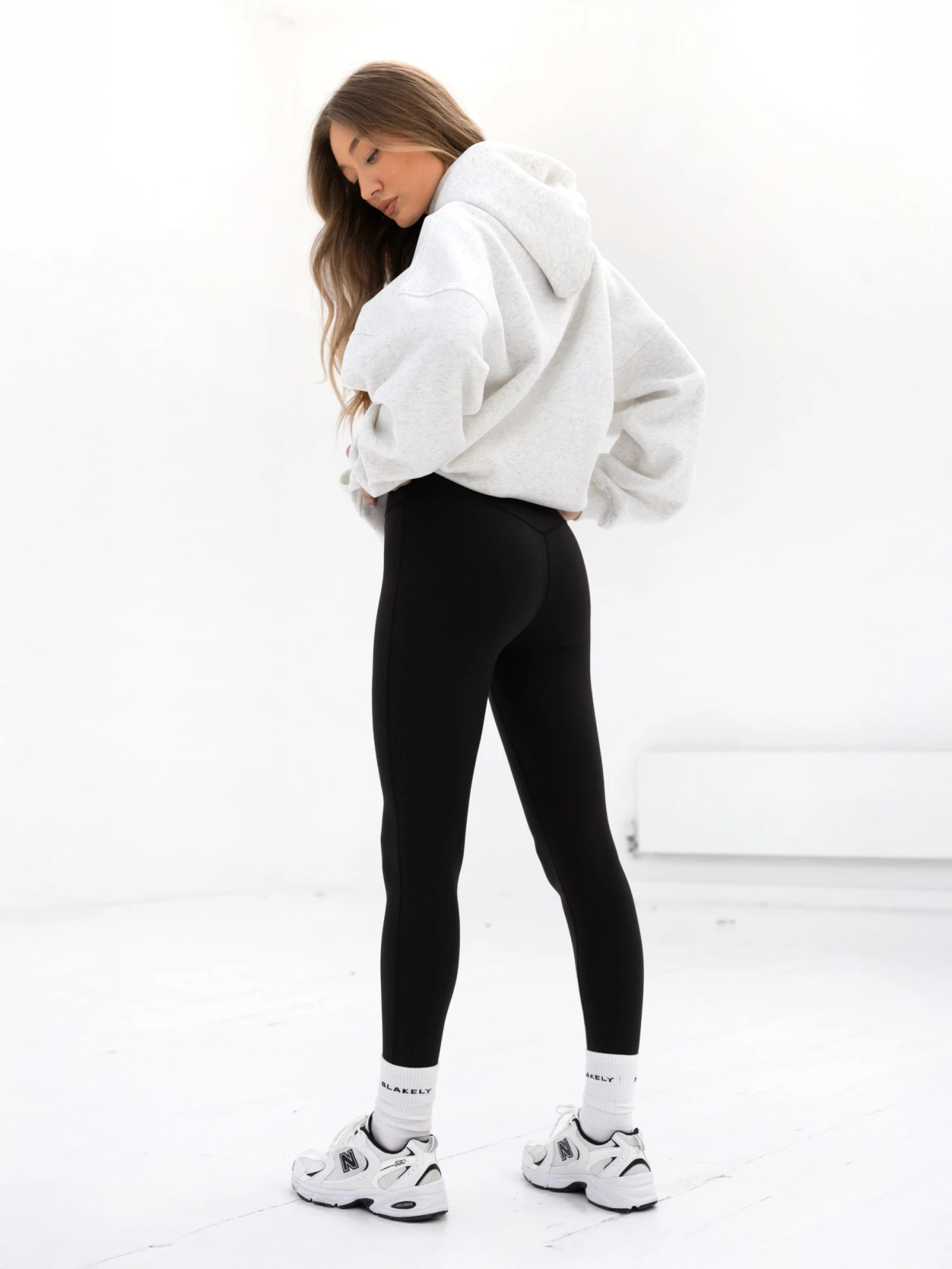 Melrose Oversized Hoodie - Marl White 7 Melrose Oversized Hoodie - Marl White - Image 7