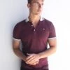 Dalston Polo - Burgundy 10 Dalston Polo - Burgundy -Blakely Clothing Store 2634BURGUNDYLEADD