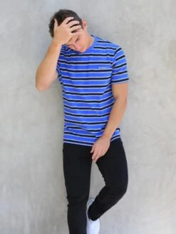 Alban Relaxed T-Shirt - Blue -Blakely Clothing Store 2635Blue 03D