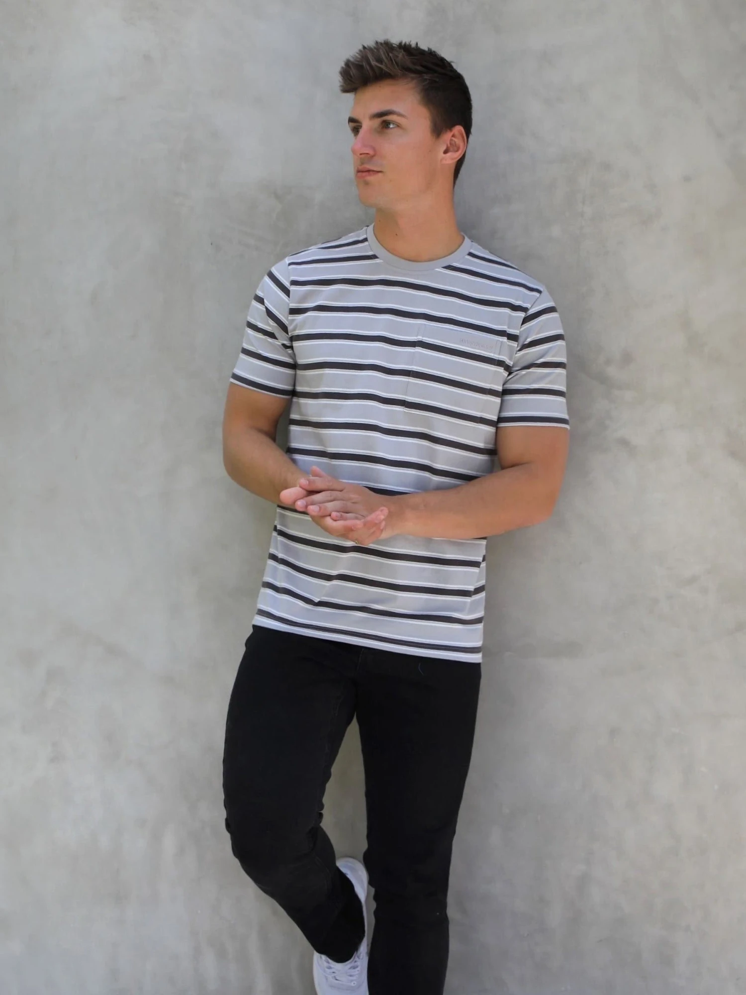 Alban Relaxed T-Shirt - Grey 4 Alban Relaxed T-Shirt - Grey - Image 4