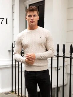 Burley Knitted Jumper - Off White 9 Burley Knitted Jumper - Off White -Blakely Clothing Store 2638OffWhite 05D