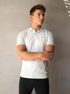 Ryton Soft Polo - Marl White Slim Fit Men's Polo Shirt 10 Ryton Soft Polo - Marl White Slim Fit Men's Polo Shirt -Blakely Clothing Store 2639MarlWhite 01D 73fd95dd 8617 470e 8972 9c0c89b3e898