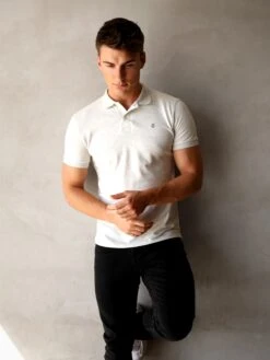 Ryton Soft Polo - Marl White Slim Fit Men's Polo Shirt 9 Ryton Soft Polo - Marl White Slim Fit Men's Polo Shirt -Blakely Clothing Store 2639MarlWhite 02D c42e9751 829e 4a3d b1bf 5cd68f7b529c