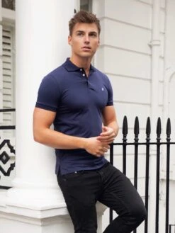 Ryton Soft Slim-Fit Polo Shirt - Navy -Blakely Clothing Store 2639Navy 05D