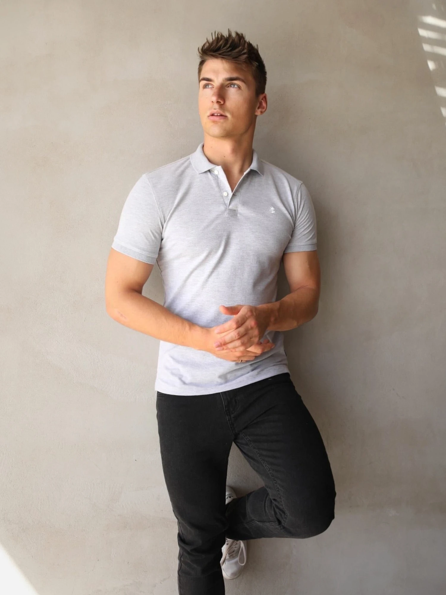 Burton Marl Polo Shirt - Marl Grey 5 Burton Marl Polo Shirt - Marl Grey - Image 5