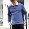 Hudson Polo Sweatshirt - Navy -Blakely Clothing Store 2642 navy newlead