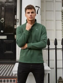 Otley Collared Jumper - Green 10 Otley Collared Jumper - Green -Blakely Clothing Store 2643Green 04D