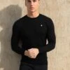 Sudbury Knitted Jumper - Black 7 Sudbury Knitted Jumper - Black -Blakely Clothing Store 2645 BLACK NEWLEAD