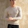 Sudbury Knitted Jumper - Tan 12 Sudbury Knitted Jumper - Tan -Blakely Clothing Store 2645 TAN NEWLEAD