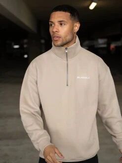 Marlow 1/4 Zip Jumper - Sand 10 Marlow 1/4 Zip Jumper - Sand -Blakely Clothing Store 2653Sand 03D