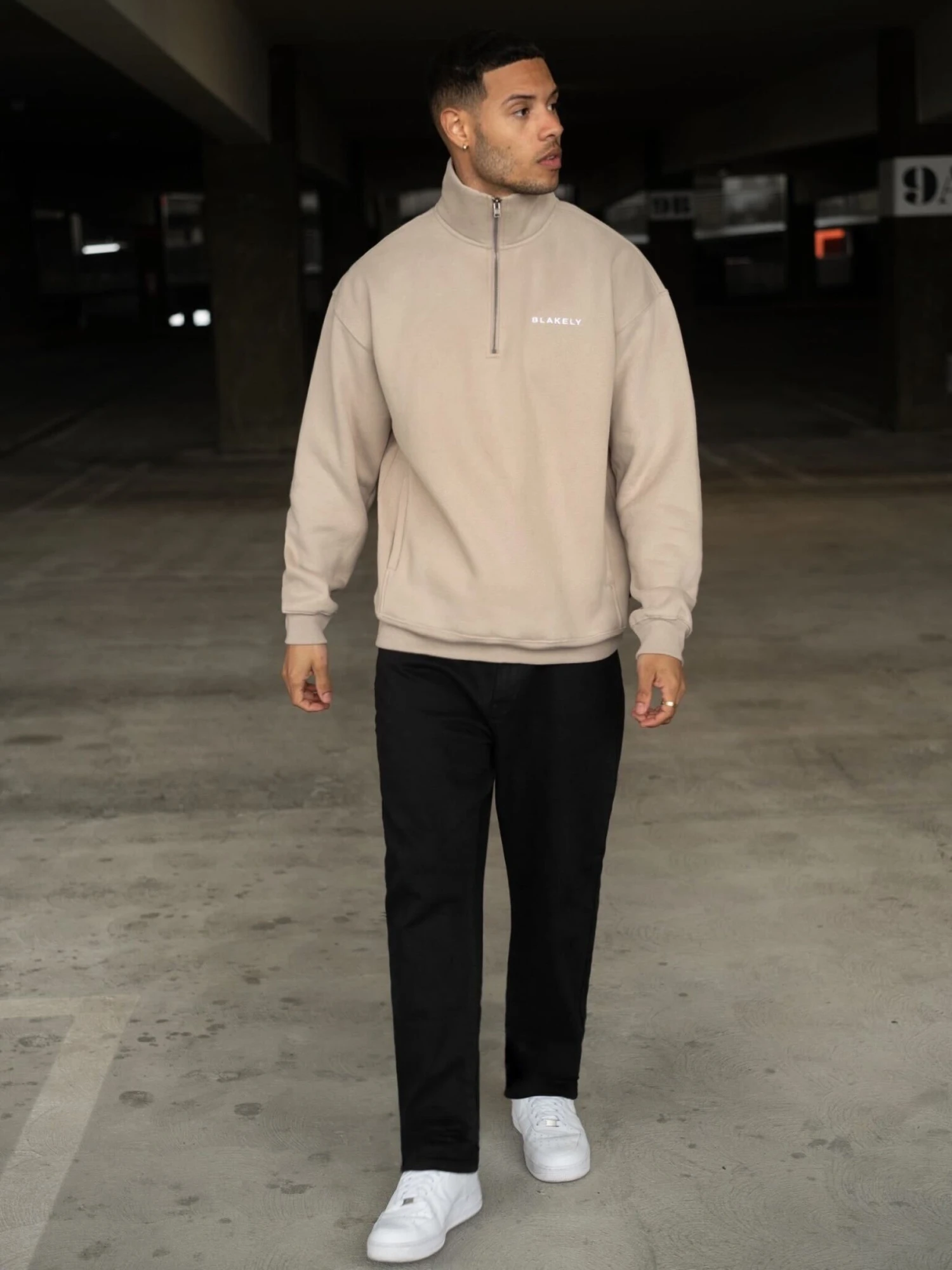 Marlow 1/4 Zip Jumper - Sand 3 Marlow 1/4 Zip Jumper - Sand - Image 3