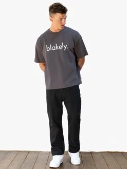 Logo Unfitted T-Shirt - Charcoal -Blakely Clothing Store 2670IMCHARCOALD 2