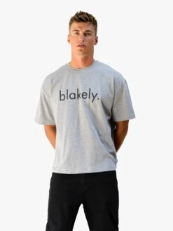 Logo Unfitted T-Shirt - Marl Grey -Blakely Clothing Store 2670IMMARLGREYD 4