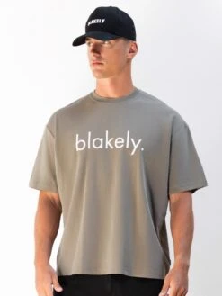 Logo Unfitted T-Shirt - Washed Khaki -Blakely Clothing Store 2670IMWASHEDKHAKID 2