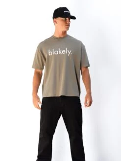 Logo Unfitted T-Shirt - Washed Khaki -Blakely Clothing Store 2670IMWASHEDKHAKID