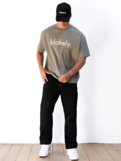 Logo Unfitted T-Shirt - Washed Khaki -Blakely Clothing Store 2670IMWASHEDKHAKID 3