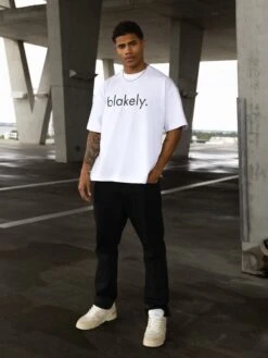 Logo Unfitted T-Shirt - White -Blakely Clothing Store 2670IMWHITED 1