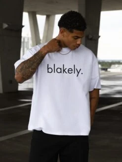 Logo Unfitted T-Shirt - White -Blakely Clothing Store 2670IMWHITED 2