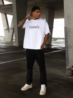 Logo Unfitted T-Shirt - White -Blakely Clothing Store 2670IMWHITED