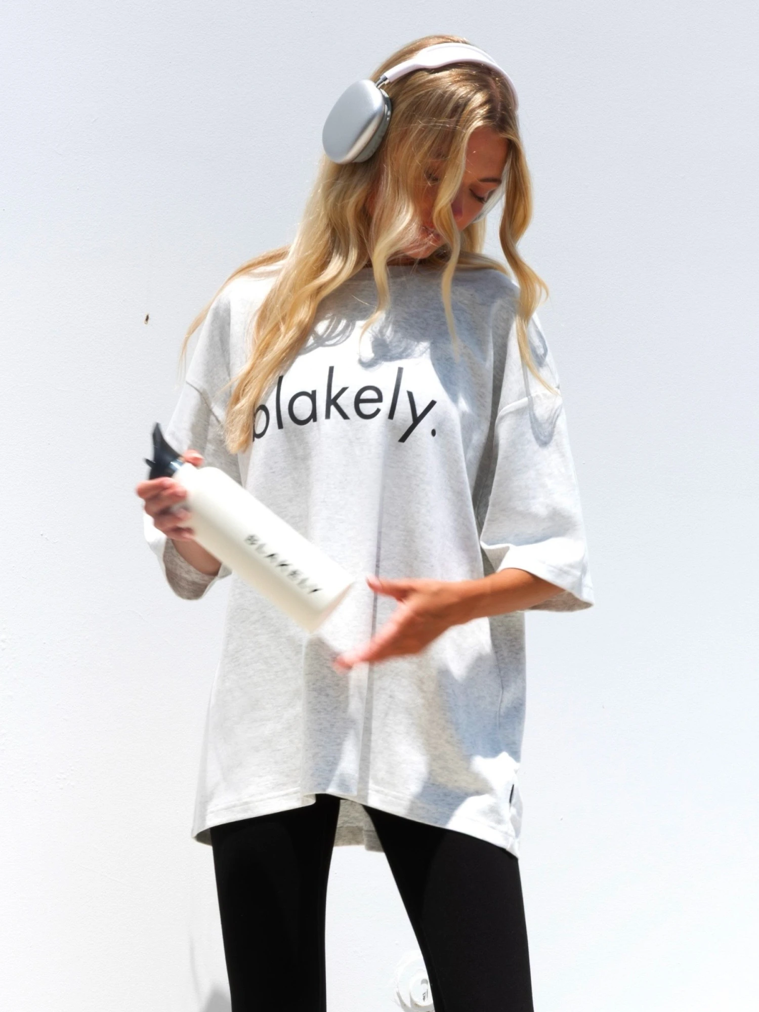 Logo Ultra Oversized T-Shirt - Marl White 1 Logo Ultra Oversized T-Shirt - Marl White