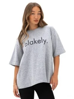Logo Ultra Oversized T-Shirt - Marl Grey -Blakely Clothing Store 2670IWMARLGREYDA