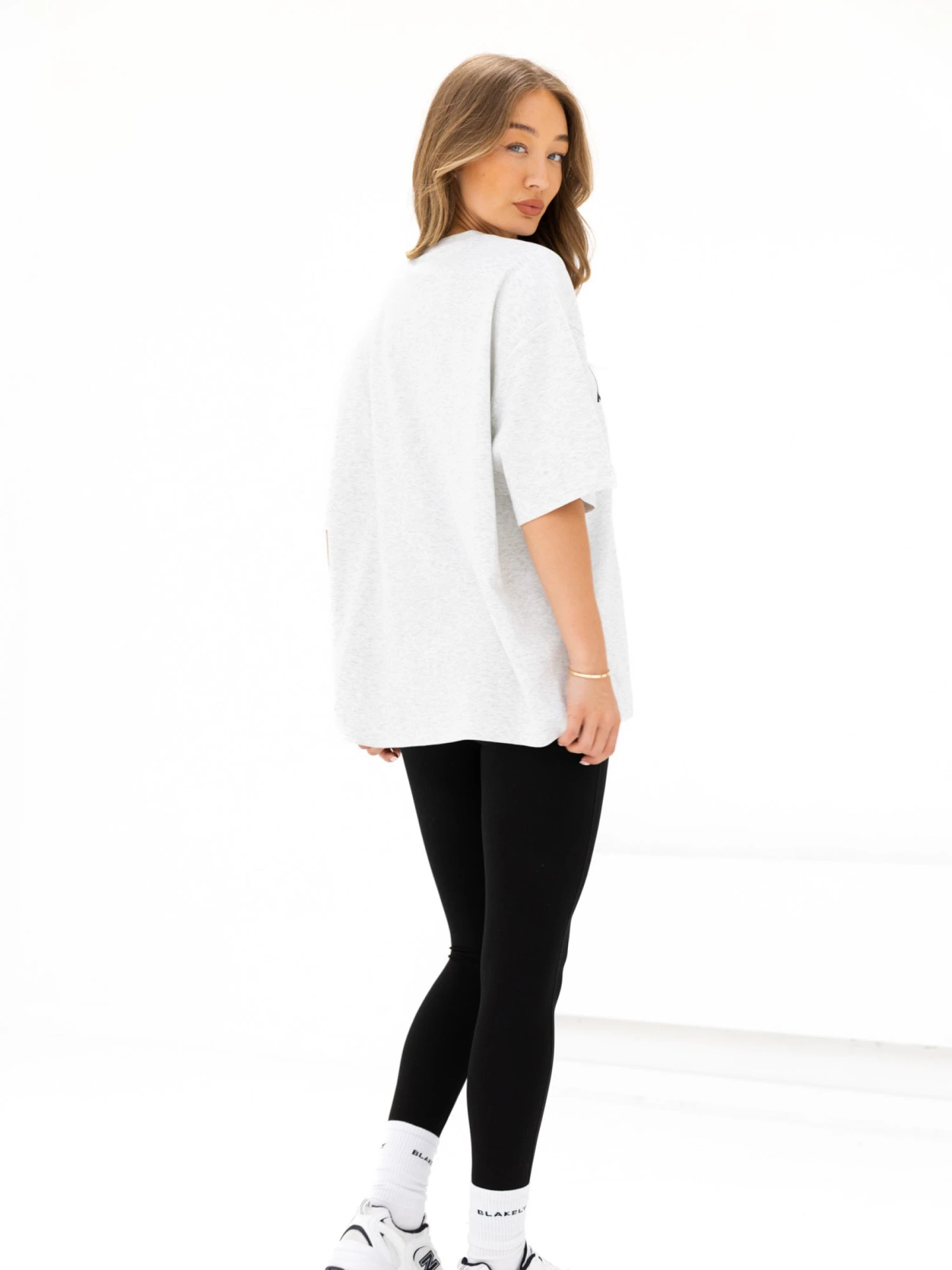 Logo Ultra Oversized T-Shirt - Marl White 5 Logo Ultra Oversized T-Shirt - Marl White - Image 5