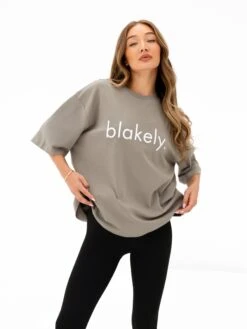 Logo Ultra Oversized T-Shirt - Washed Khaki -Blakely Clothing Store 2670IWWASHEDKHAKID 4