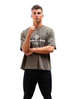 CB Studios Mercer Unfitted T-Shirt - Khaki Brown -Blakely Clothing Store 2671IMKHAKIGREY06D